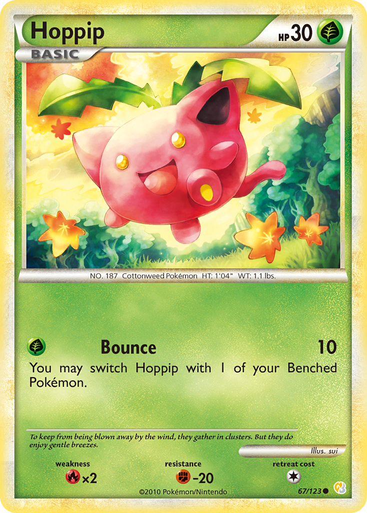 Hoppip (67/123) [HeartGold & SoulSilver: Base Set] | Pegasus Games WI