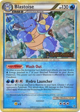 Blastoise (13/95) (Prerelease Promo) [HeartGold & SoulSilver: Black Star Promos] | Pegasus Games WI