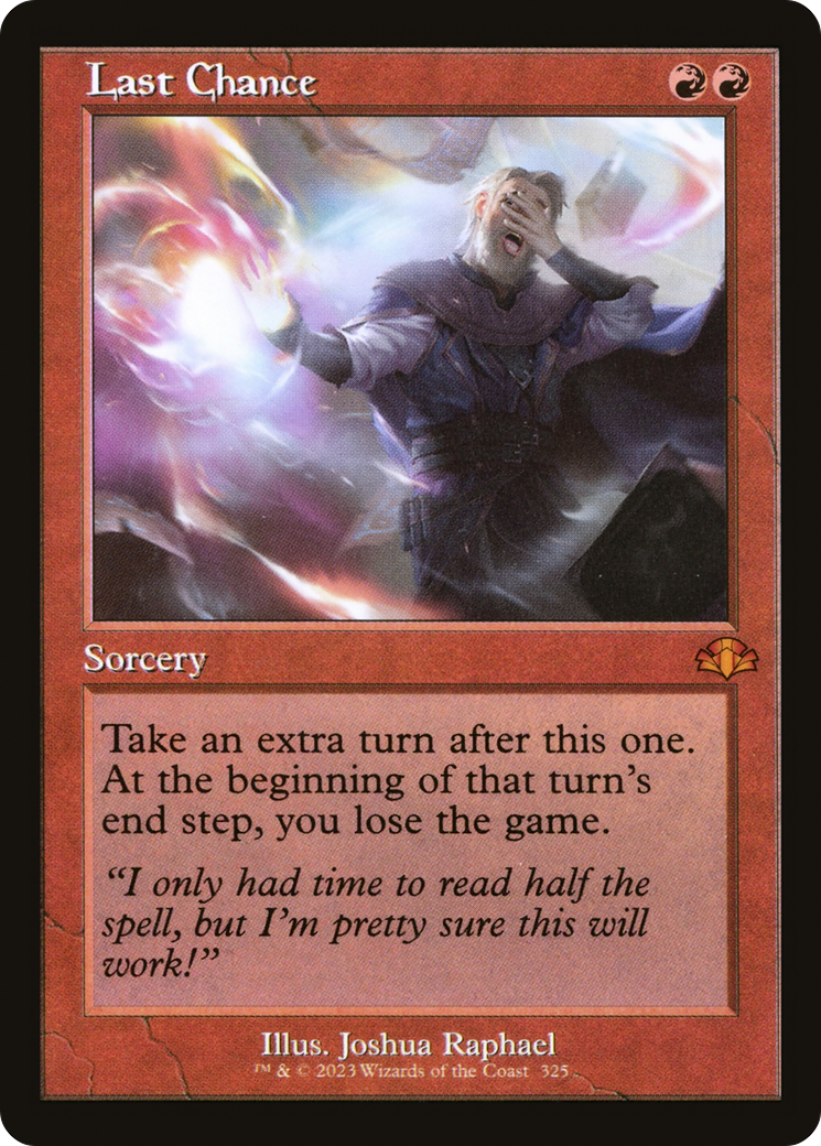 Last Chance (Retro) [Dominaria Remastered] | Pegasus Games WI