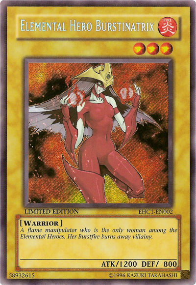 Elemental HERO Burstinatrix [EHC1-EN002] Secret Rare | Pegasus Games WI