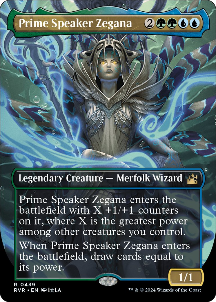 Prime Speaker Zegana (Anime Borderless) [Ravnica Remastered] | Pegasus Games WI