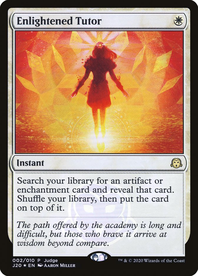 Enlightened Tutor [Judge Gift Cards 2020] | Pegasus Games WI