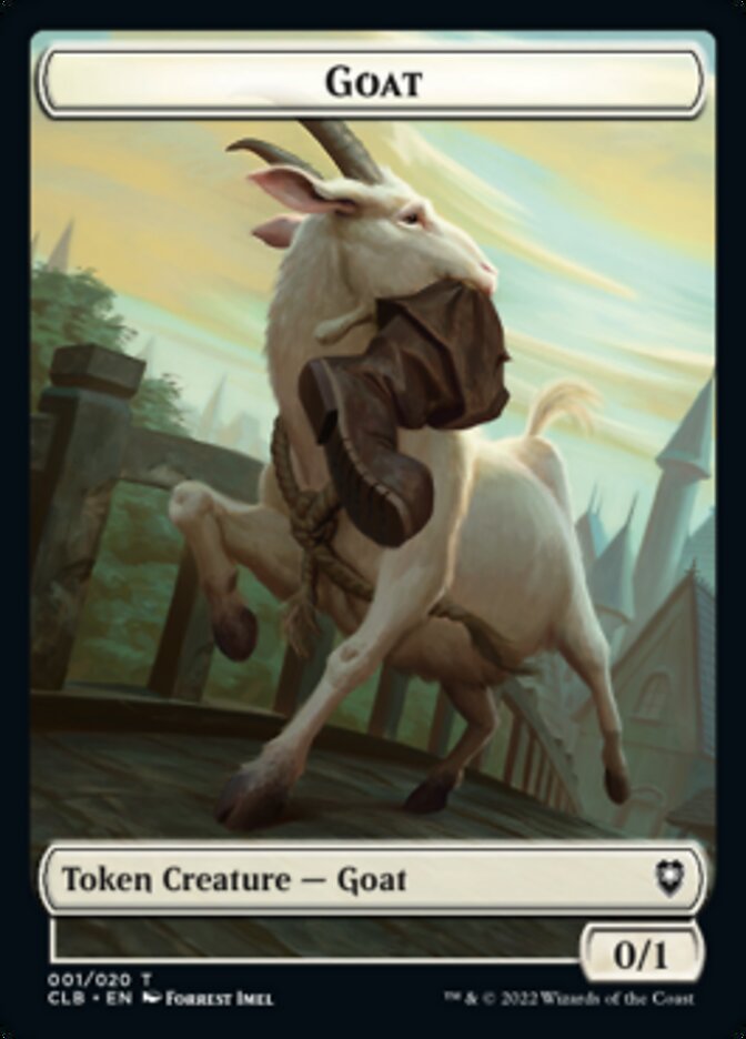 Treasure // Goat Double-Sided Token [Commander Legends: Battle for Baldur's Gate Tokens] | Pegasus Games WI