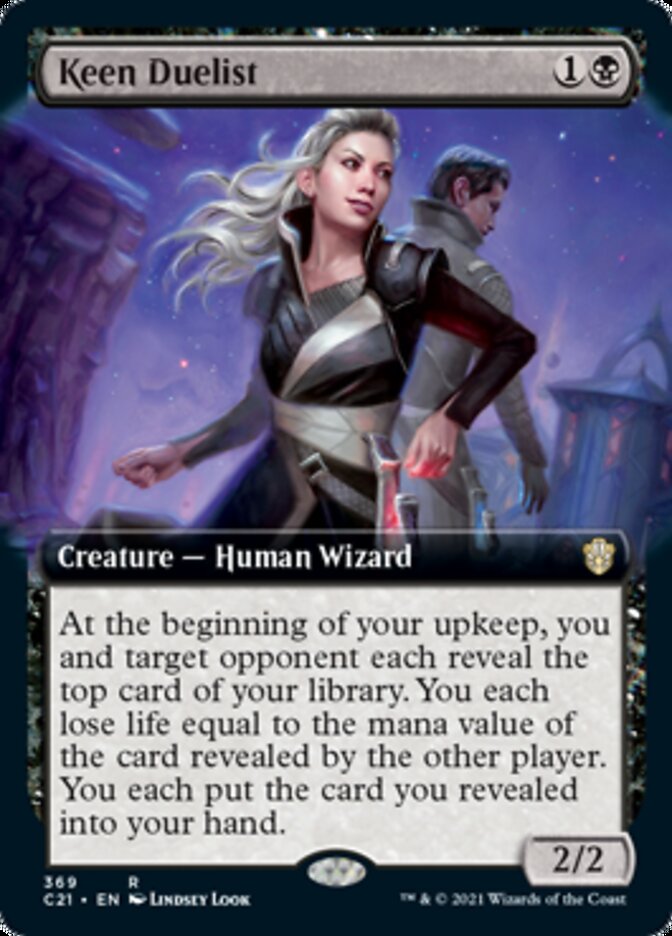Keen Duelist (Extended Art) [Commander 2021] | Pegasus Games WI