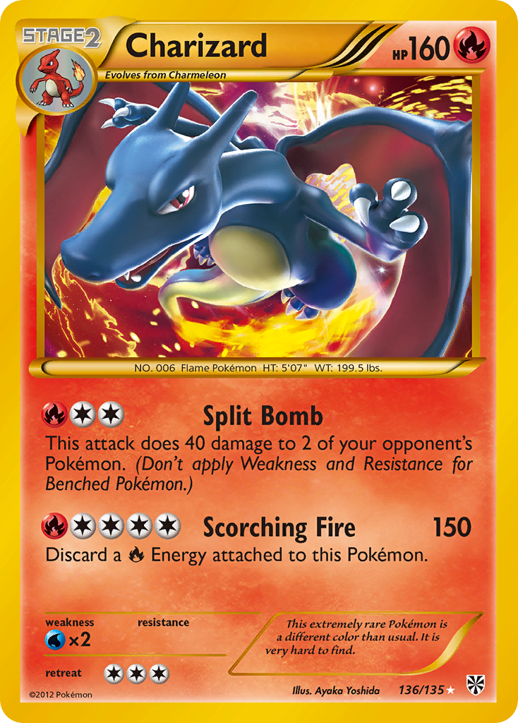 Charizard (136/135) [Black & White: Plasma Storm] | Pegasus Games WI