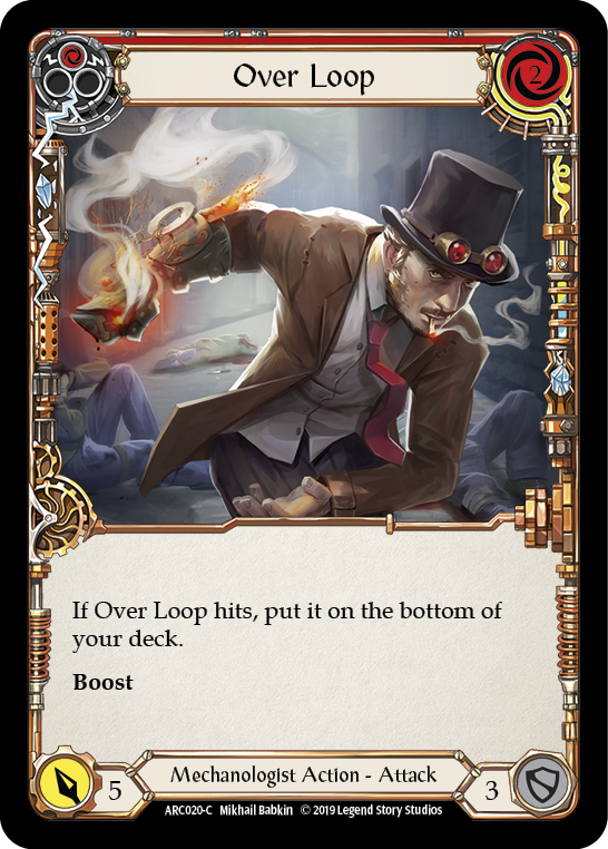 Over Loop (Red) [ARC020-C] 1st Edition Rainbow Foil | Pegasus Games WI