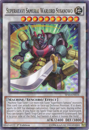 Superheavy Samurai Warlord Susanowo [SP15-EN034] Shatterfoil Rare | Pegasus Games WI