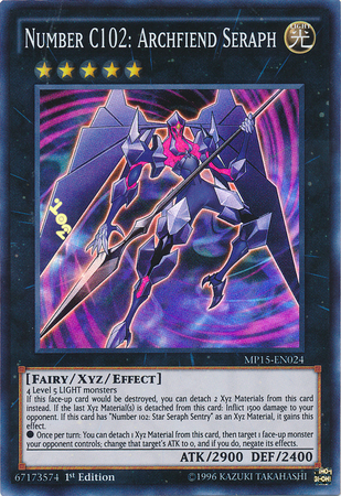 Number C102: Archfiend Seraph [MP15-EN024] Super Rare | Pegasus Games WI