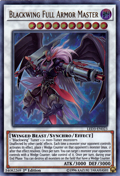 Blackwing Full Armor Master [LED3-EN023] Ultra Rare | Pegasus Games WI