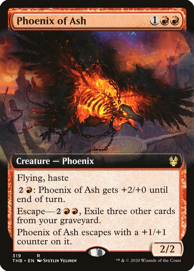 Phoenix of Ash (Extended Art) [Theros Beyond Death] | Pegasus Games WI