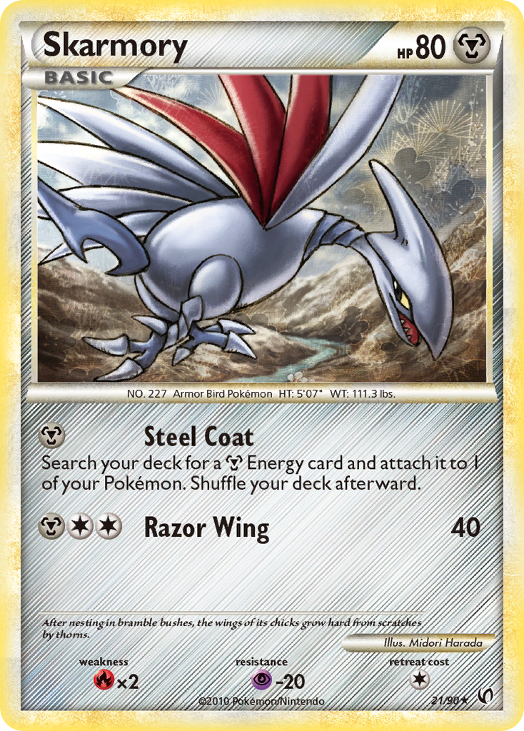 Skarmory (21/90) [HeartGold & SoulSilver: Undaunted] | Pegasus Games WI