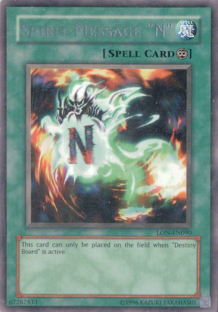 Spirit Message "N" [LON-EN090] Rare | Pegasus Games WI