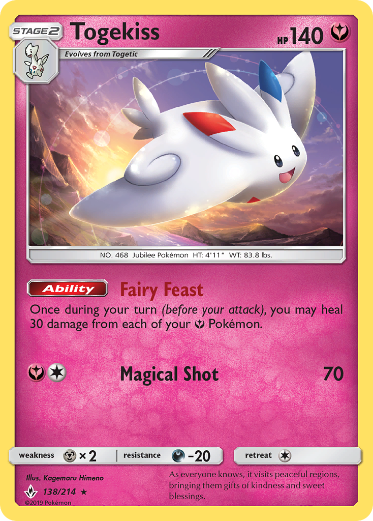 Togekiss (138/214) [Sun & Moon: Unbroken Bonds] | Pegasus Games WI