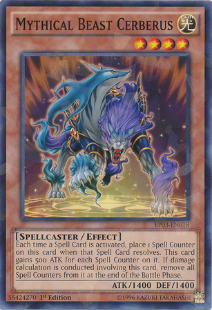 Mythical Beast Cerberus (Shatterfoil) [BP03-EN018] Common | Pegasus Games WI