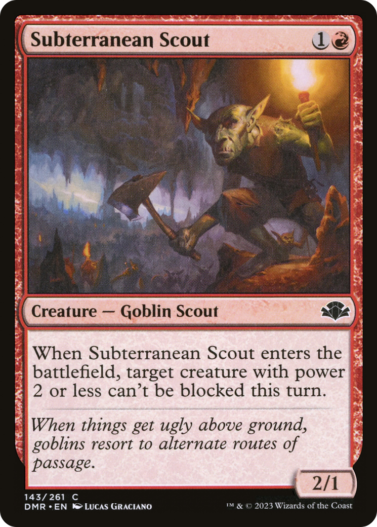 Subterranean Scout [Dominaria Remastered] | Pegasus Games WI