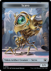 Feather // Servo Double-Sided Token [March of the Machine Commander Tokens] | Pegasus Games WI