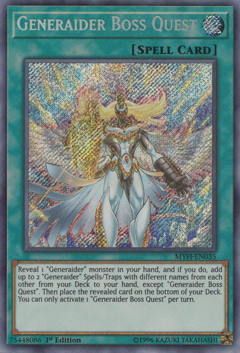 Generaider Boss Quest [MYFI-EN035] Secret Rare | Pegasus Games WI