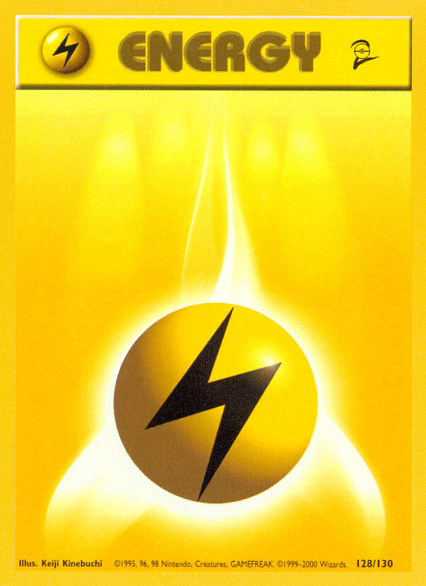 Lightning Energy (128/130) [Base Set 2] | Pegasus Games WI