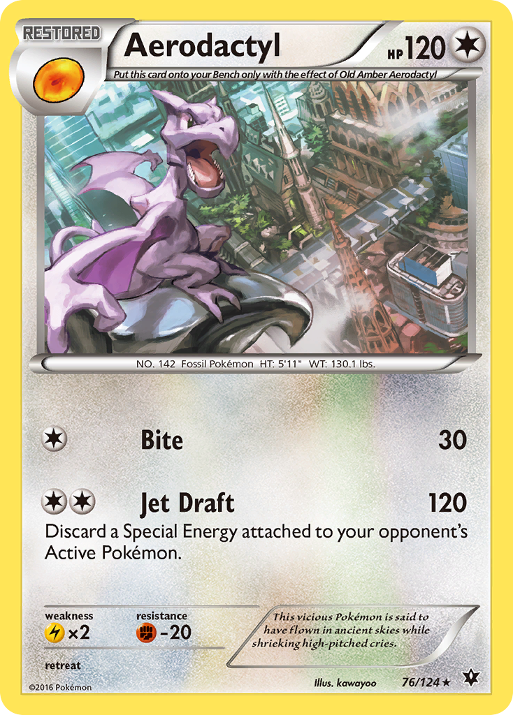 Aerodactyl (76/124) [XY: Fates Collide] | Pegasus Games WI