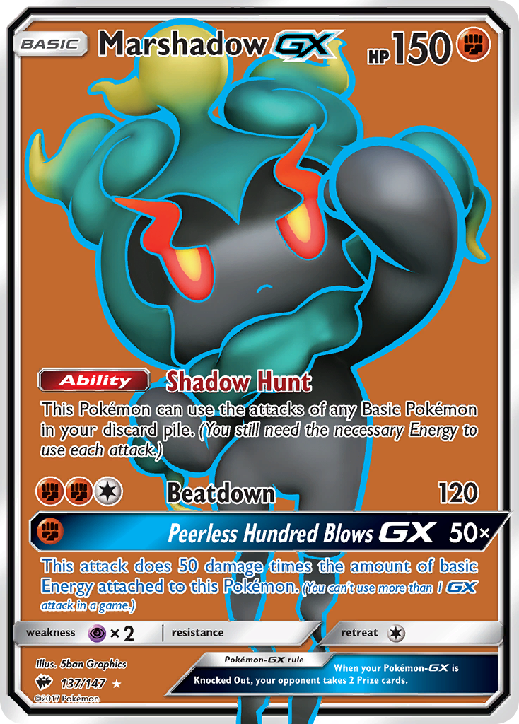 Marshadow GX (137/147) [Sun & Moon: Burning Shadows] | Pegasus Games WI