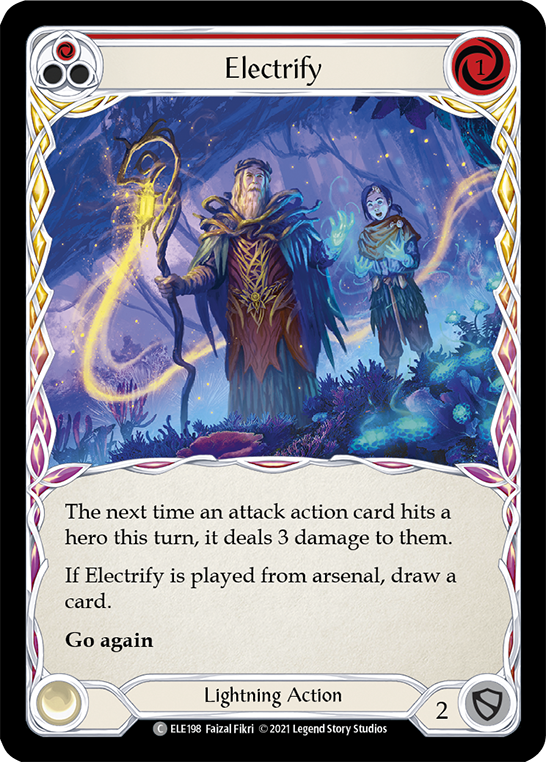 Electrify (Red) [ELE198] (Tales of Aria)  1st Edition Rainbow Foil | Pegasus Games WI