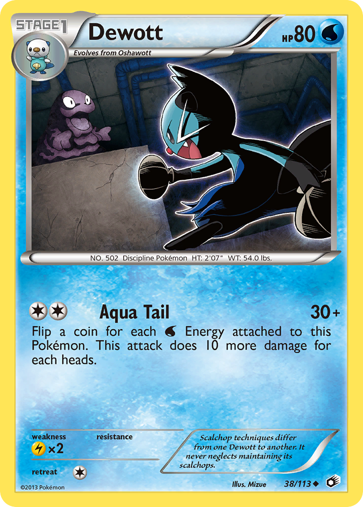 Dewott (38/113) [Black & White: Legendary Treasures] | Pegasus Games WI