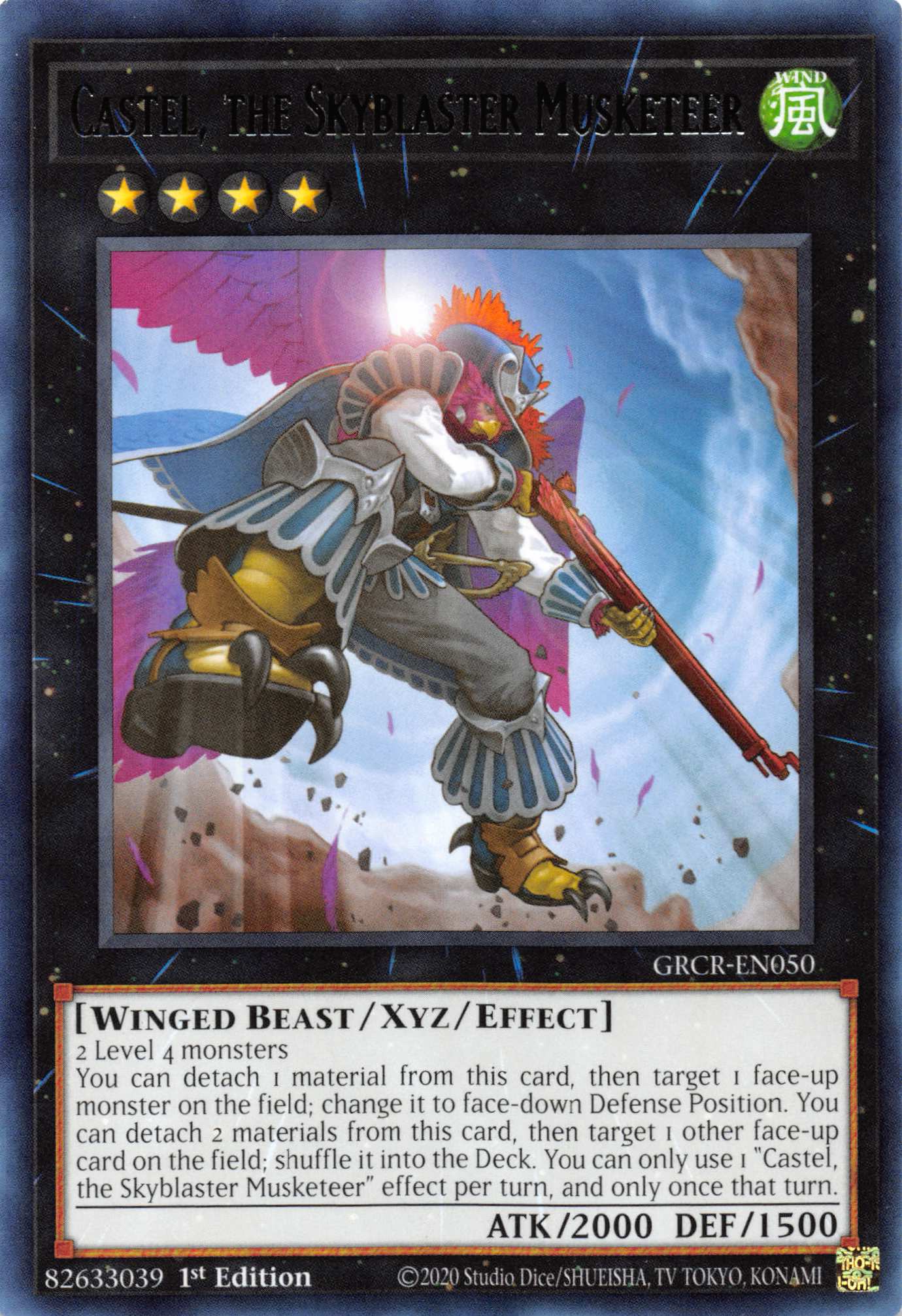 Castel, the Skyblaster Musketeer [GRCR-EN050] Rare | Pegasus Games WI