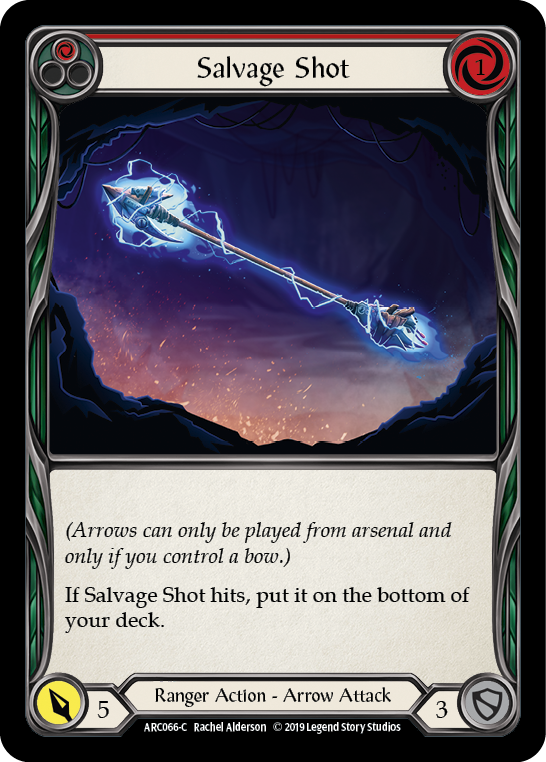 Salvage Shot (Red) [ARC066-C] 1st Edition Rainbow Foil | Pegasus Games WI