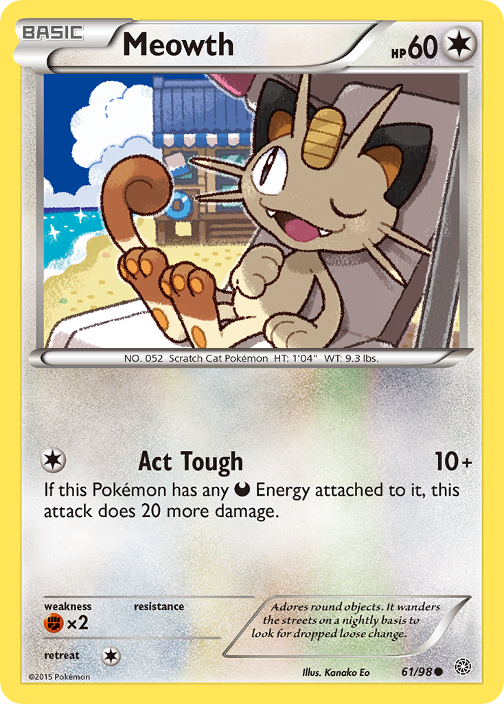 Meowth (61/98) [XY: Ancient Origins] | Pegasus Games WI