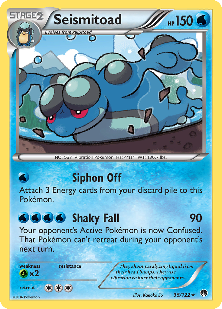 Seismitoad (35/122) [XY: BREAKpoint] | Pegasus Games WI