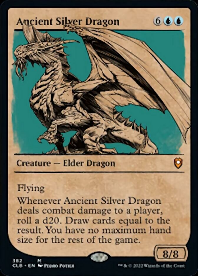 Ancient Silver Dragon (Showcase) [Commander Legends: Battle for Baldur's Gate] | Pegasus Games WI