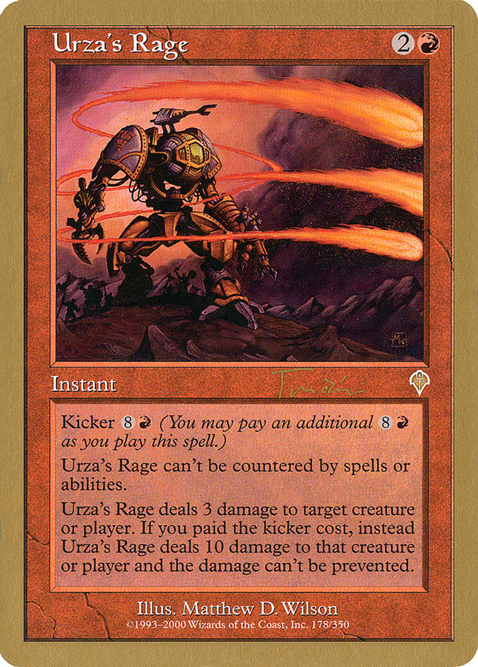 Urza's Rage (Jan Tomcani) [World Championship Decks 2001] | Pegasus Games WI