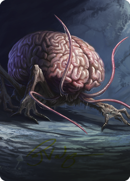 Intellect Devourer Art Card (Gold-Stamped Signature) [Commander Legends: Battle for Baldur's Gate Art Series] | Pegasus Games WI