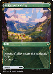 Kazandu Mammoth // Kazandu Valley (Showcase) [Zendikar Rising] | Pegasus Games WI