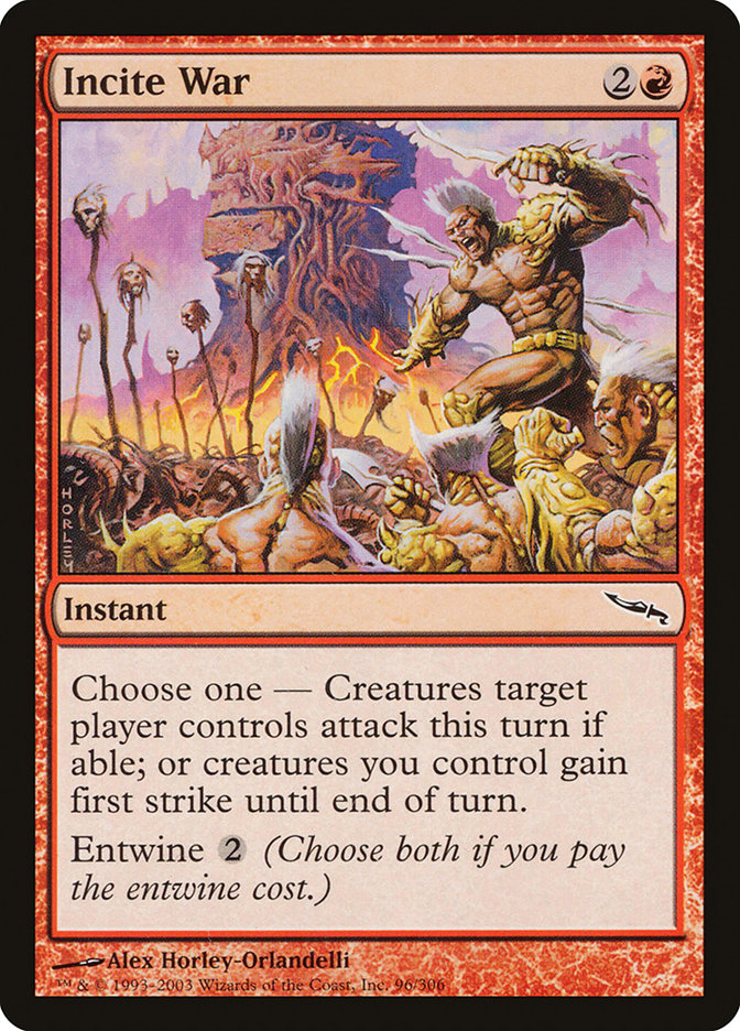 Incite War [Mirrodin] | Pegasus Games WI