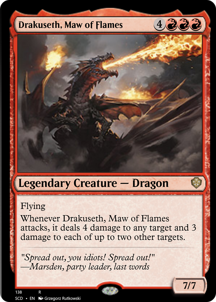 Drakuseth, Maw of Flames [Starter Commander Decks] | Pegasus Games WI