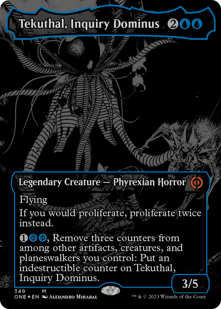 Tekuthal, Inquiry Dominus (Oil Slick Raised Foil) [Phyrexia: All Will Be One] | Pegasus Games WI