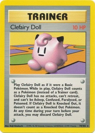 Clefairy Doll (70/102) [Base Set Unlimited] | Pegasus Games WI