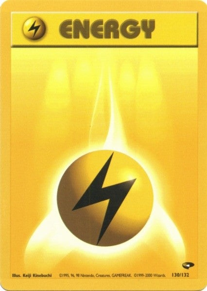 Lightning Energy (130/132) [Gym Challenge Unlimited] | Pegasus Games WI