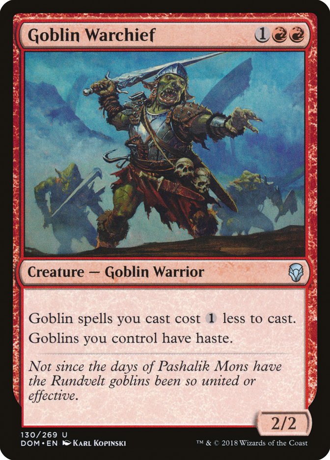 Goblin Warchief [Dominaria] | Pegasus Games WI