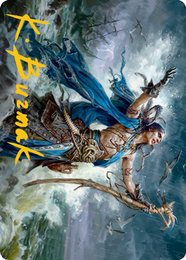 Lier, Disciple of the Drowned Art Card (Gold-Stamped Signature) [Innistrad: Midnight Hunt Art Series] | Pegasus Games WI