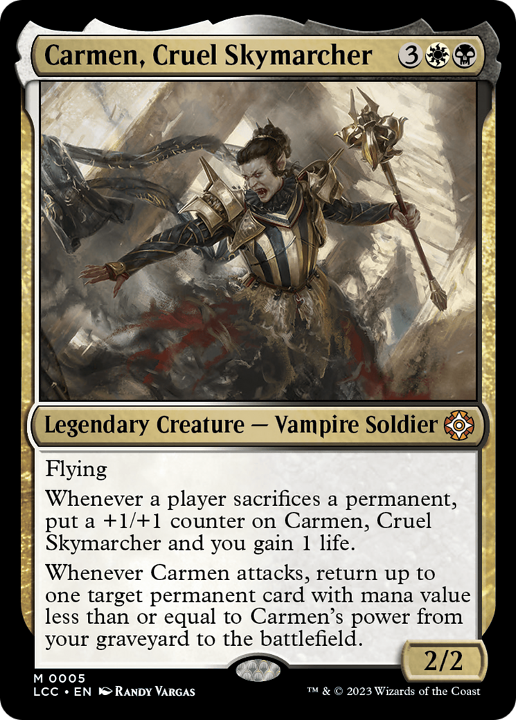 Carmen, Cruel Skymarcher [The Lost Caverns of Ixalan Commander] | Pegasus Games WI