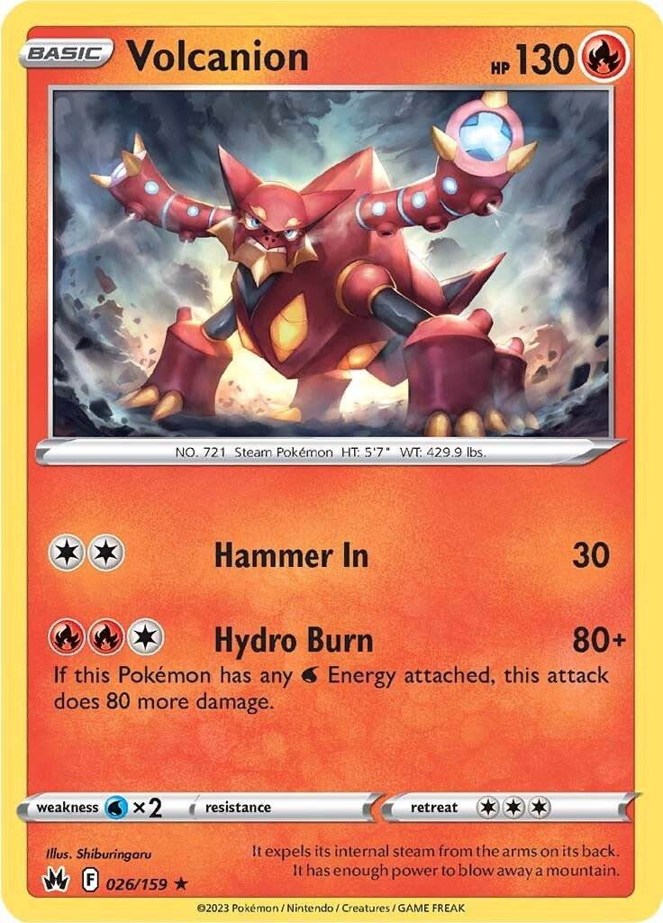 Volcanion (026/159) [Sword & Shield: Crown Zenith] | Pegasus Games WI