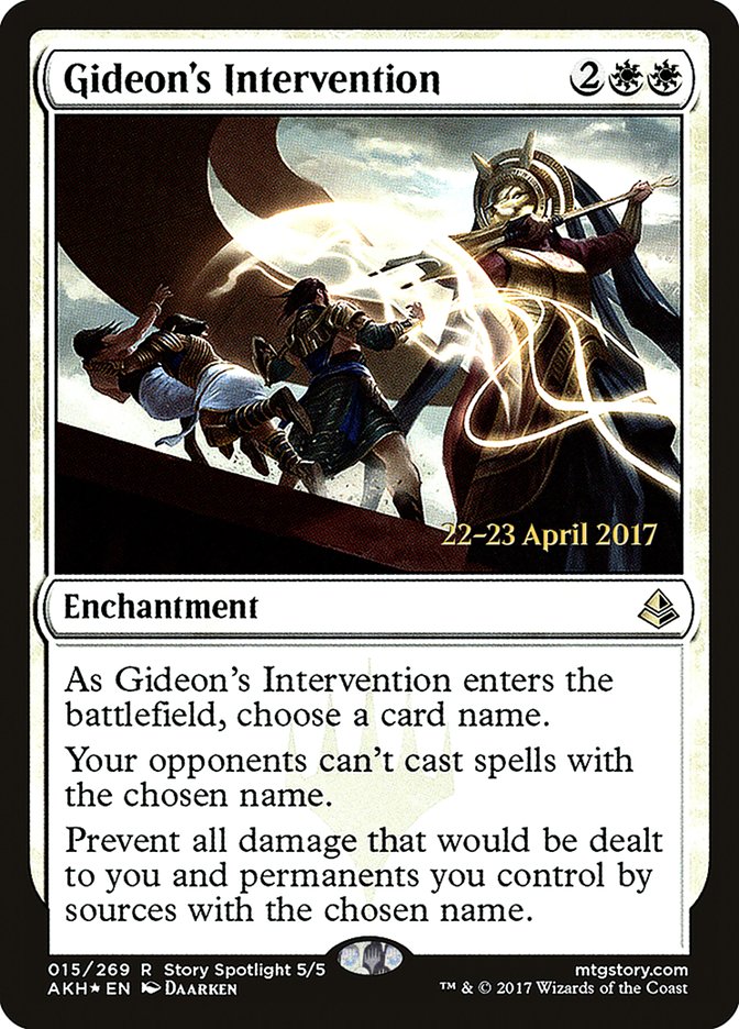 Gideon's Intervention [Amonkhet Prerelease Promos] | Pegasus Games WI