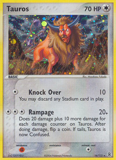 Tauros (16/112) [EX: FireRed & LeafGreen] | Pegasus Games WI