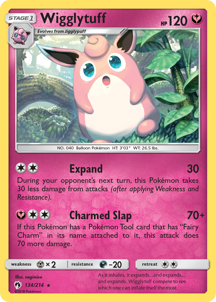 Wigglytuff (134/214) [Sun & Moon: Lost Thunder] | Pegasus Games WI