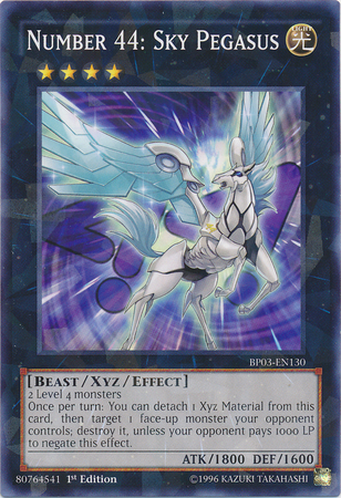 Number 44: Sky Pegasus (Shatterfoil) [BP03-EN130] Shatterfoil Rare | Pegasus Games WI