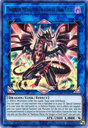 Darkness Metal, the Dragon of Dark Steel [JUMP-EN087] Ultra Rare | Pegasus Games WI