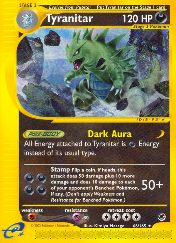 Tyranitar (66/165) [Expedition: Base Set] | Pegasus Games WI