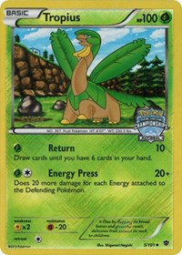 Tropius (5/101) (National Championship Staff Promo) [Black & White: Plasma Blast] | Pegasus Games WI